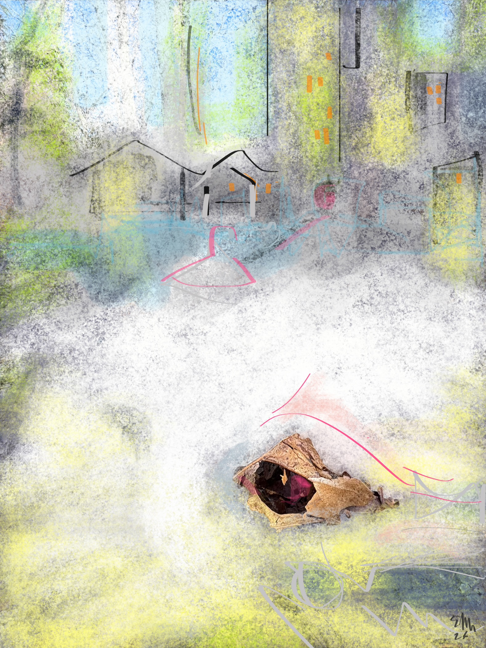 abstract art of ethereal place