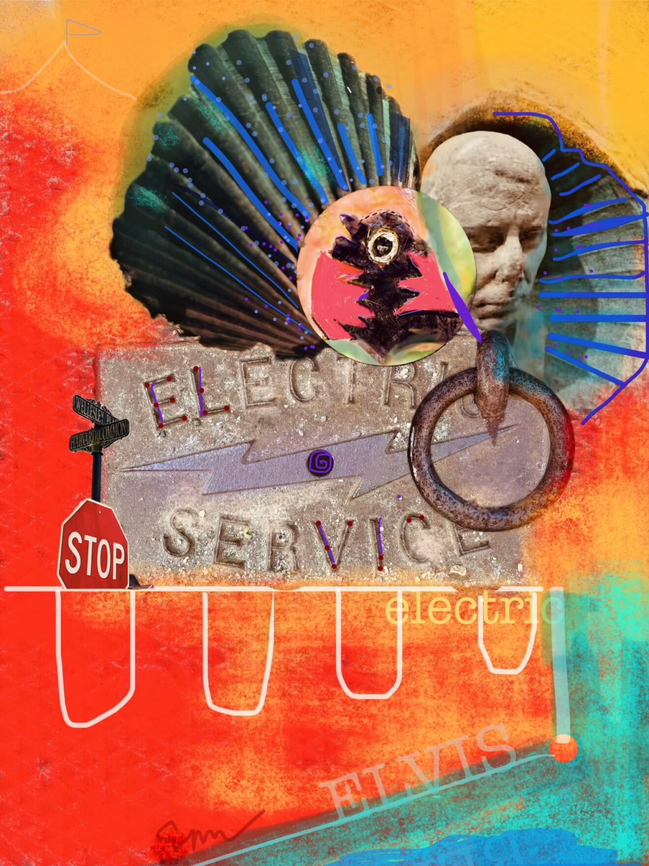 Abstract Collage from iphone photo