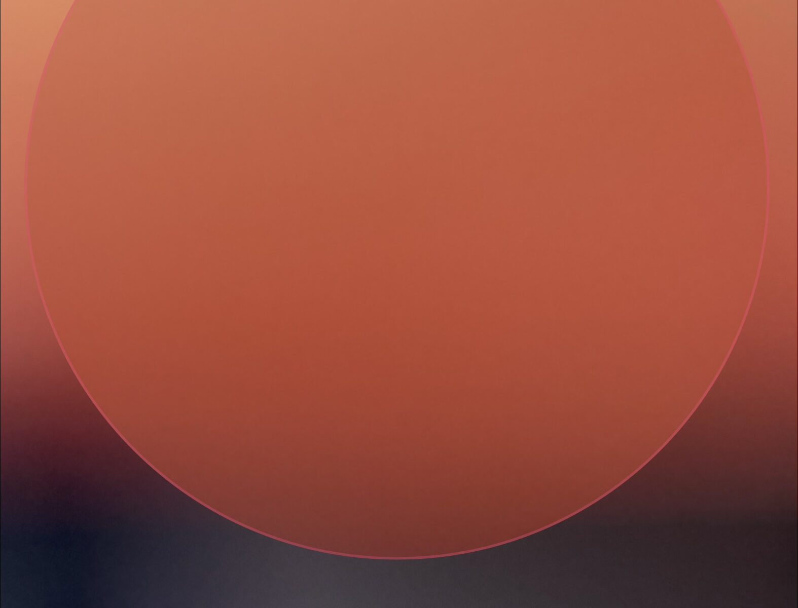 abstract art looks like large orange sun over blurry background by Elizabeth
