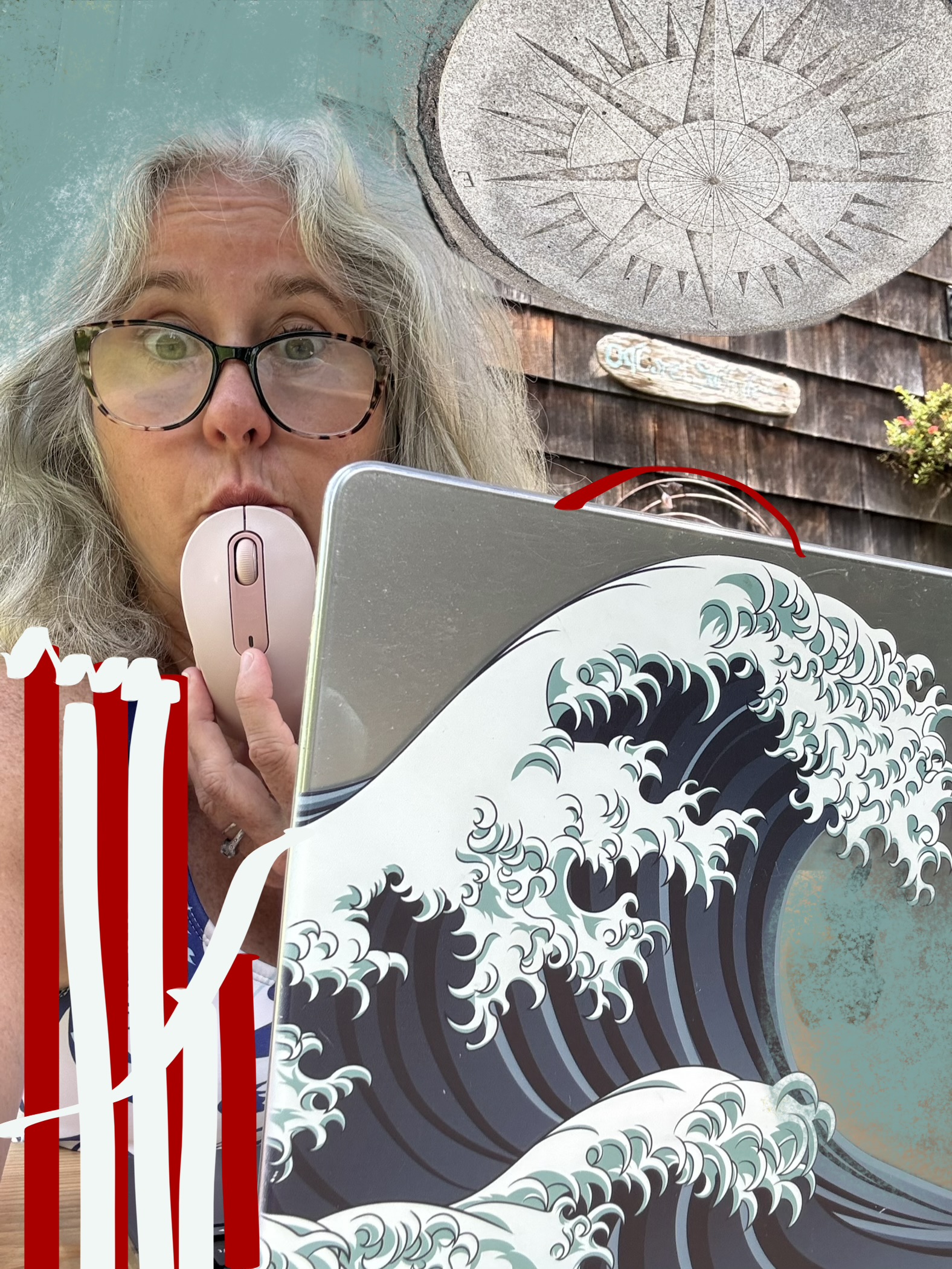 photo of author in signature style