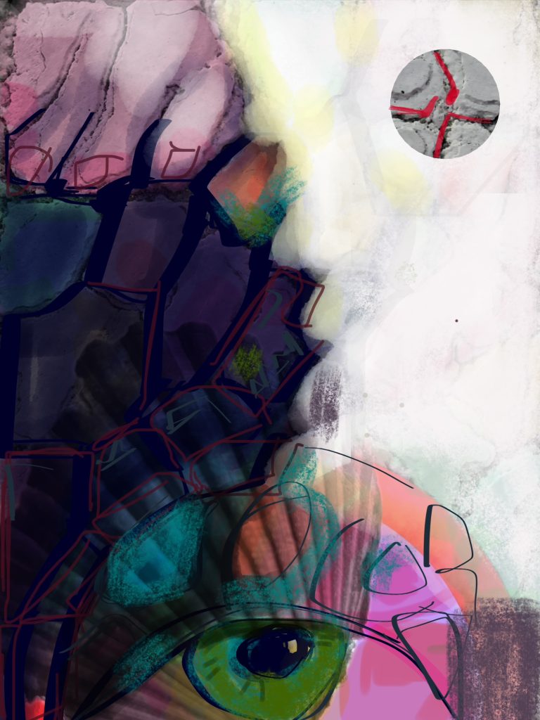 "The Foot Falls" Abstract art by Elizabeth M Matteson