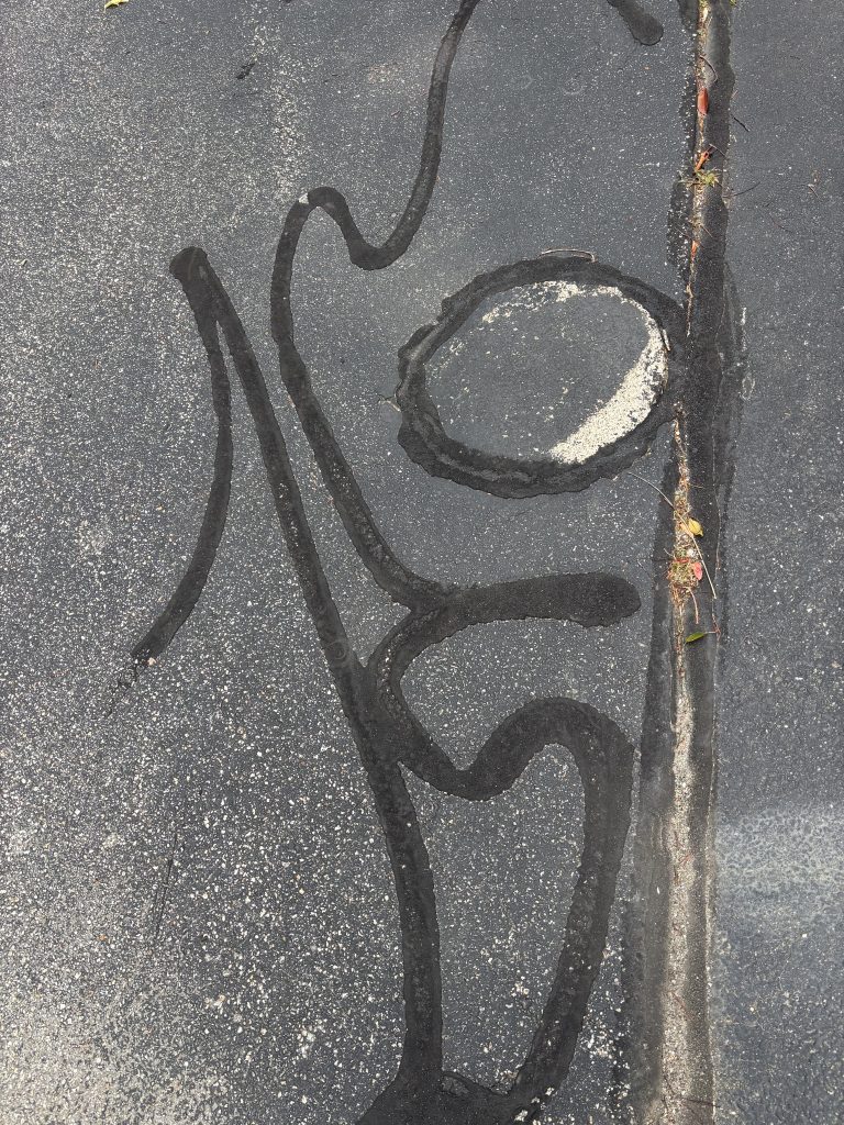 lines in driveway