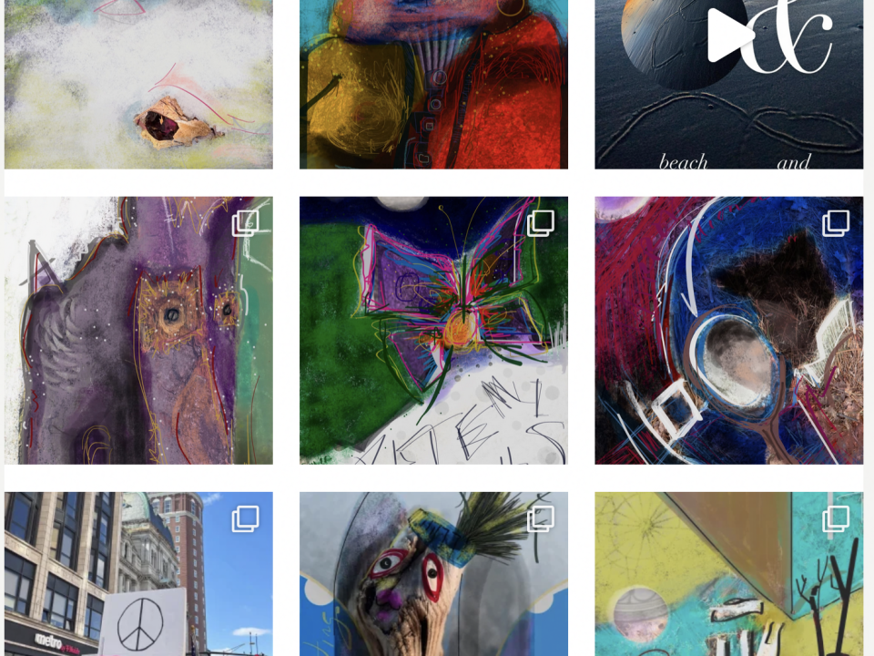 Thumbnails of Digital Art by Elizabeth Mullen Matteson