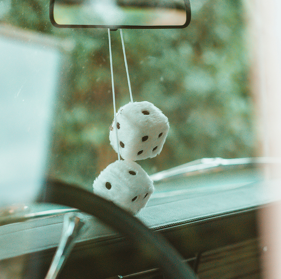 fuzzy dice by Philip Stieber, Unsplash