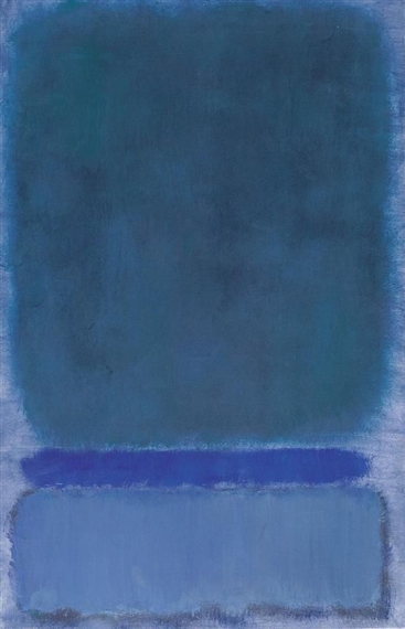 Mark Rothko Untitled Green on Blue